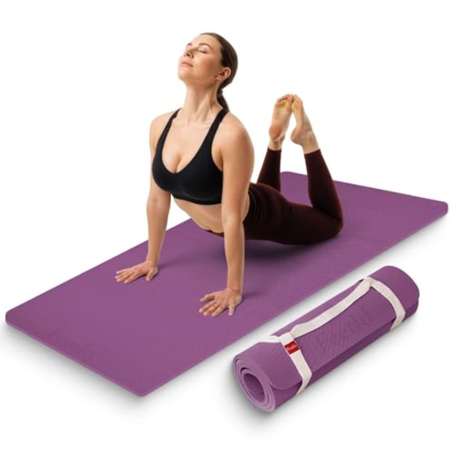 Pilates Yoga Joint - Extra Thick 12mm Exercise Mat Non-Slip,