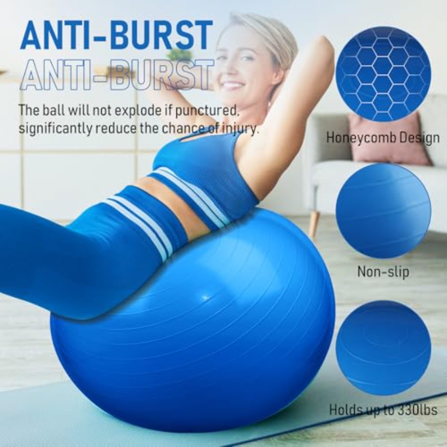 4 Pcs 26 Inch Yoga Exercise Ba - Pilates Yoga Pregnancy ulasan dan harga