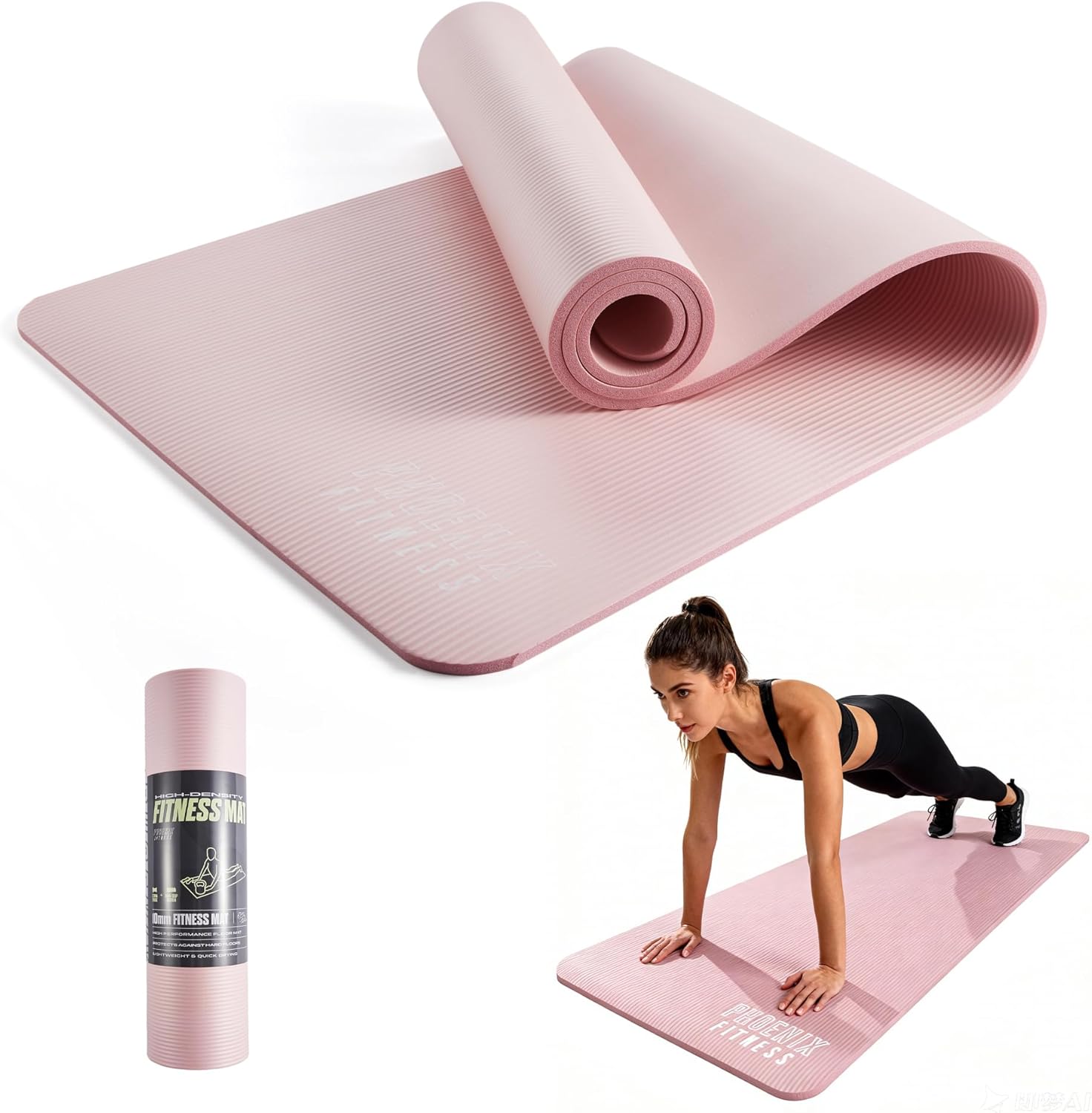 15mm Extra Thick NBR Yoga Mat  - Pilates Yoga Or ulasan dan harga