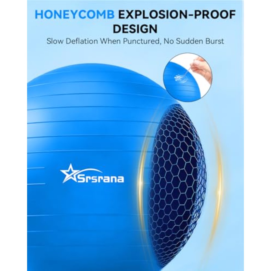 Exercise Ball - Anti-Burst Yog - Pilates Yoga Pregnancy ulasan dan harga