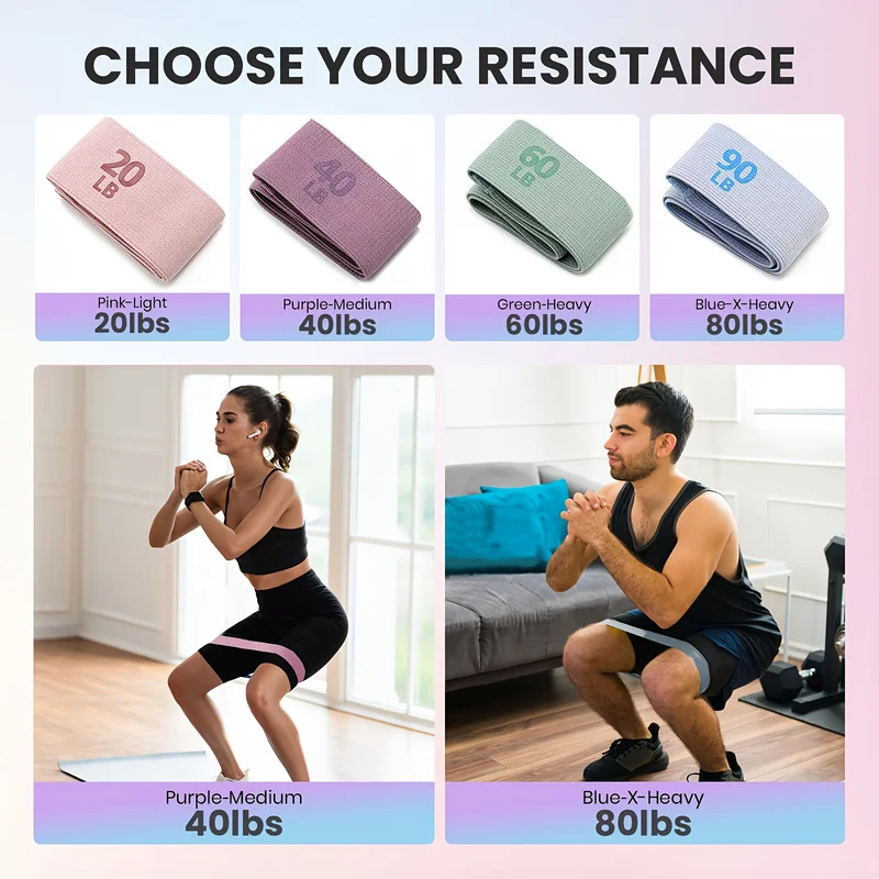 20-90LB Fabric Elastic Band Fi - Pilates Yoga Joint ulasan dan harga