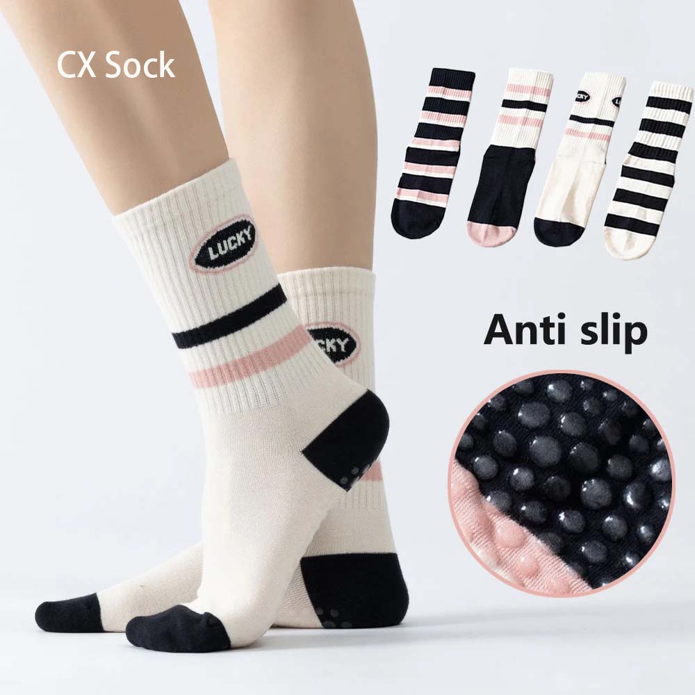 Stripes yoga aerobics socks Wo - Pilates Yoga Zumba ulasan dan harga