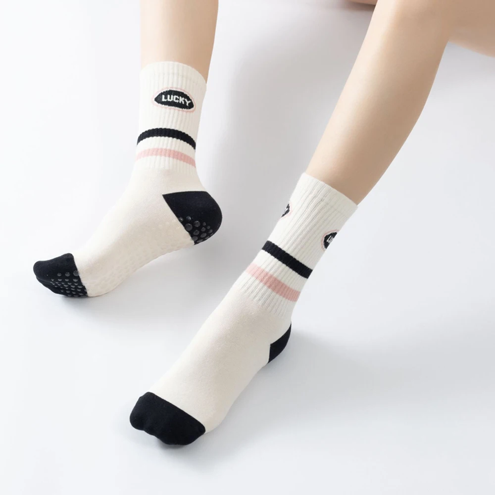 Stripes yoga aerobics socks Wo - Pilates Yoga Zumba ulasan dan harga