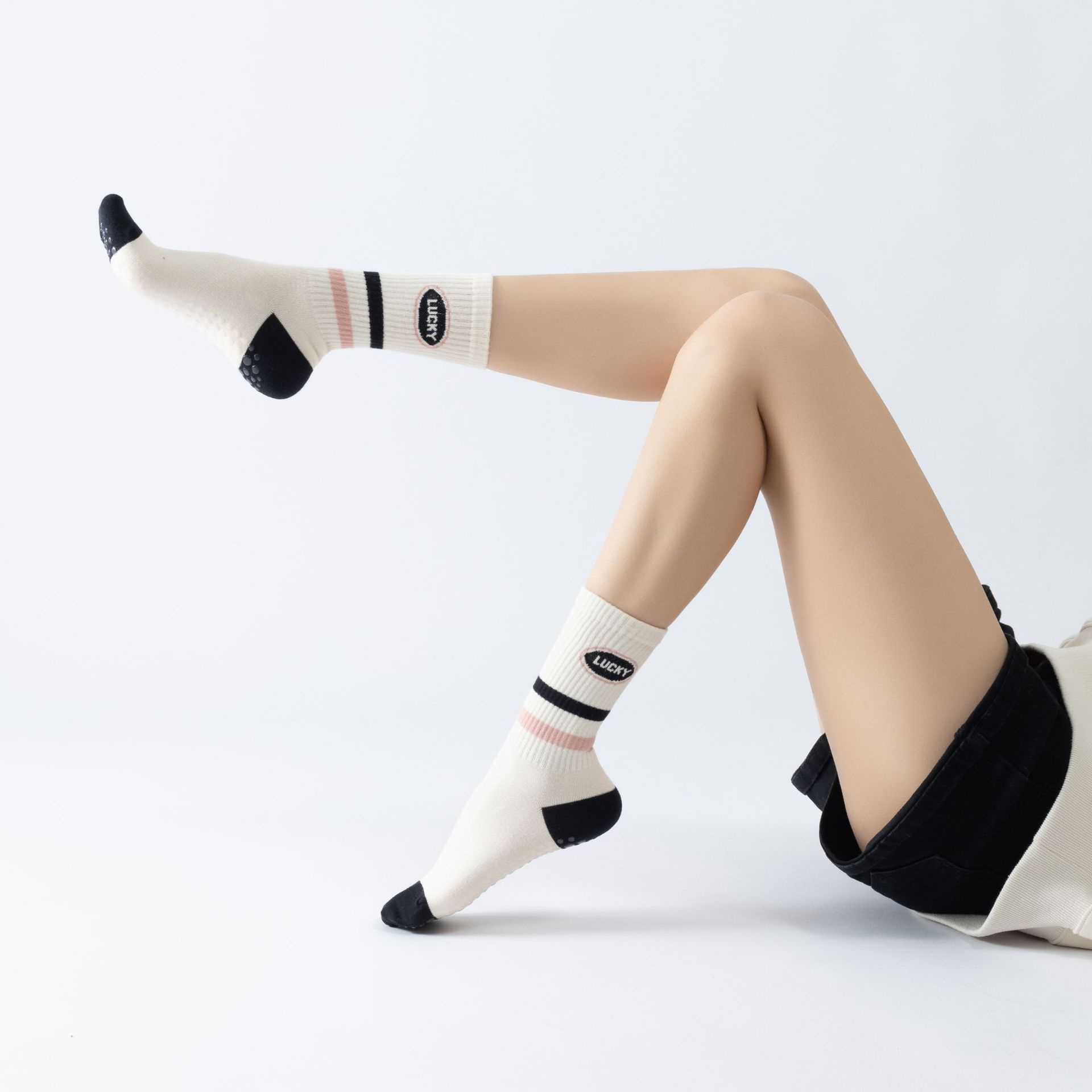 Stripes yoga aerobics socks Wo - Pilates Yoga Zumba ulasan dan harga