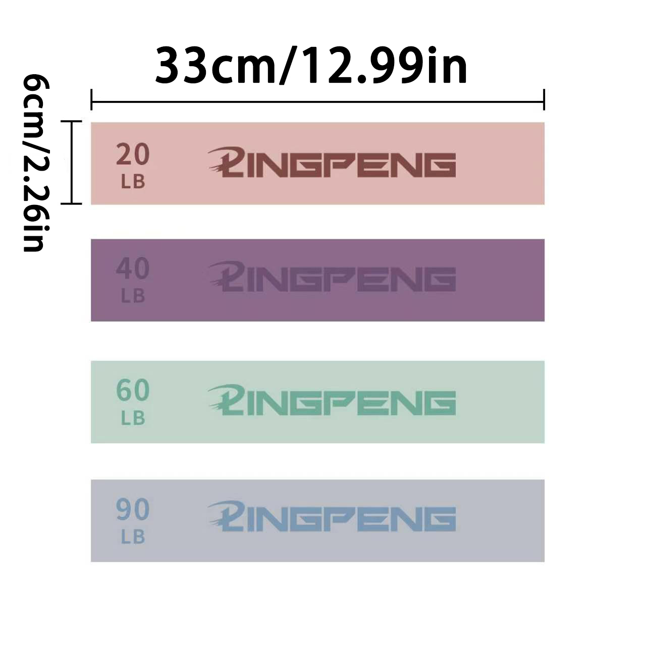 20-90LBS Fabric Elastic Band F - Pilates Yoga Joint ulasan dan harga
