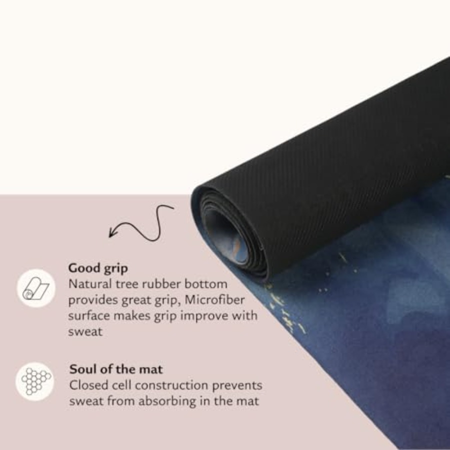 Suede yoga mat - Premium Print - Pilates Yoga Hot ulasan dan harga