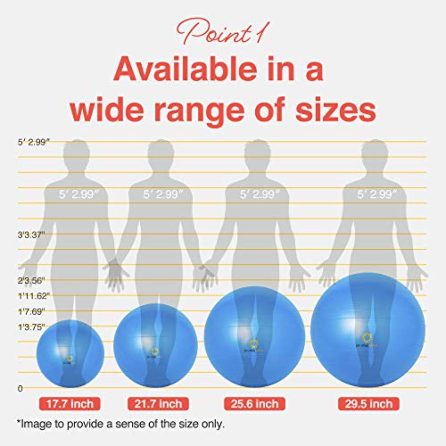 Exercise Ball for Balance Stab - Pilates Yoga Pregnancy ulasan dan harga