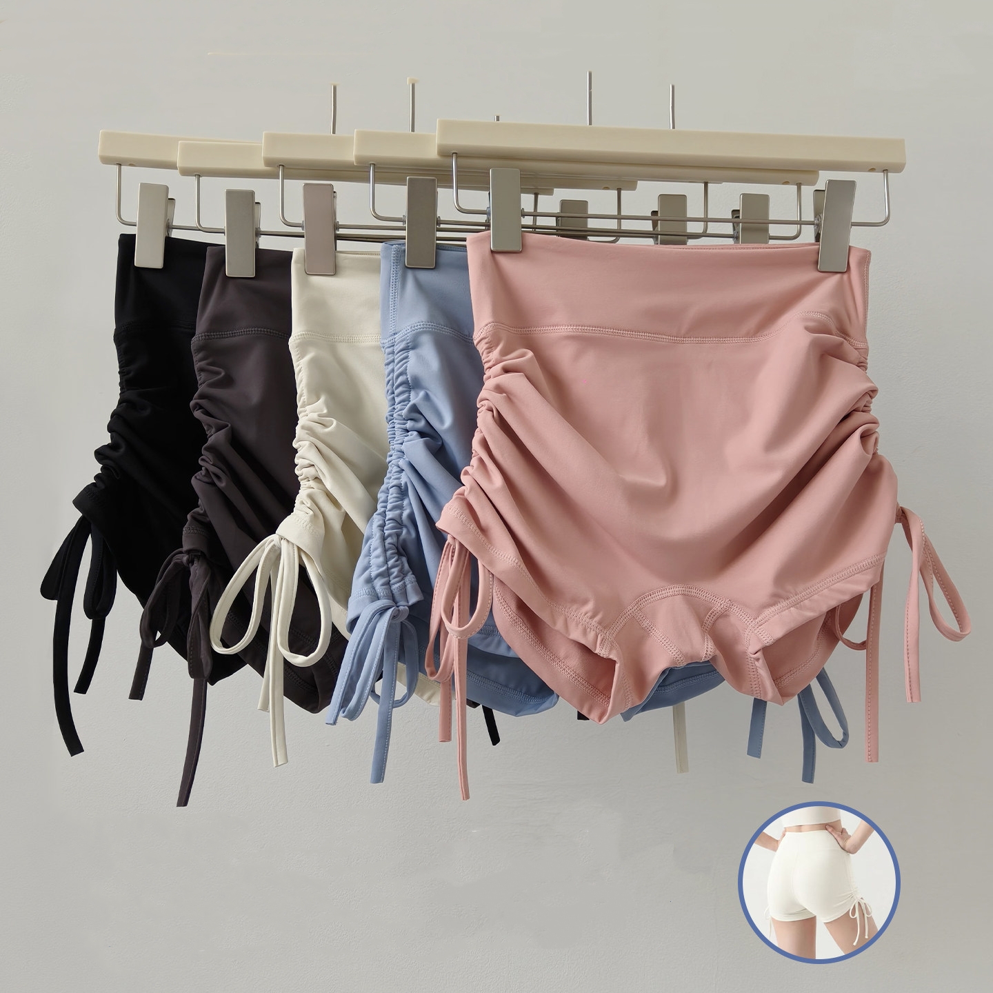 High-Waisted Yoga Shorts for W - Pilates Yoga Hot ulasan dan harga