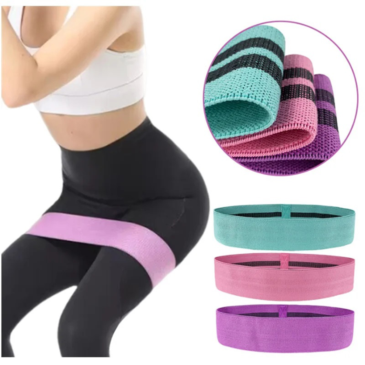 Elastic Band Fitness Resistanc - Pilates Yoga Joint ulasan dan harga