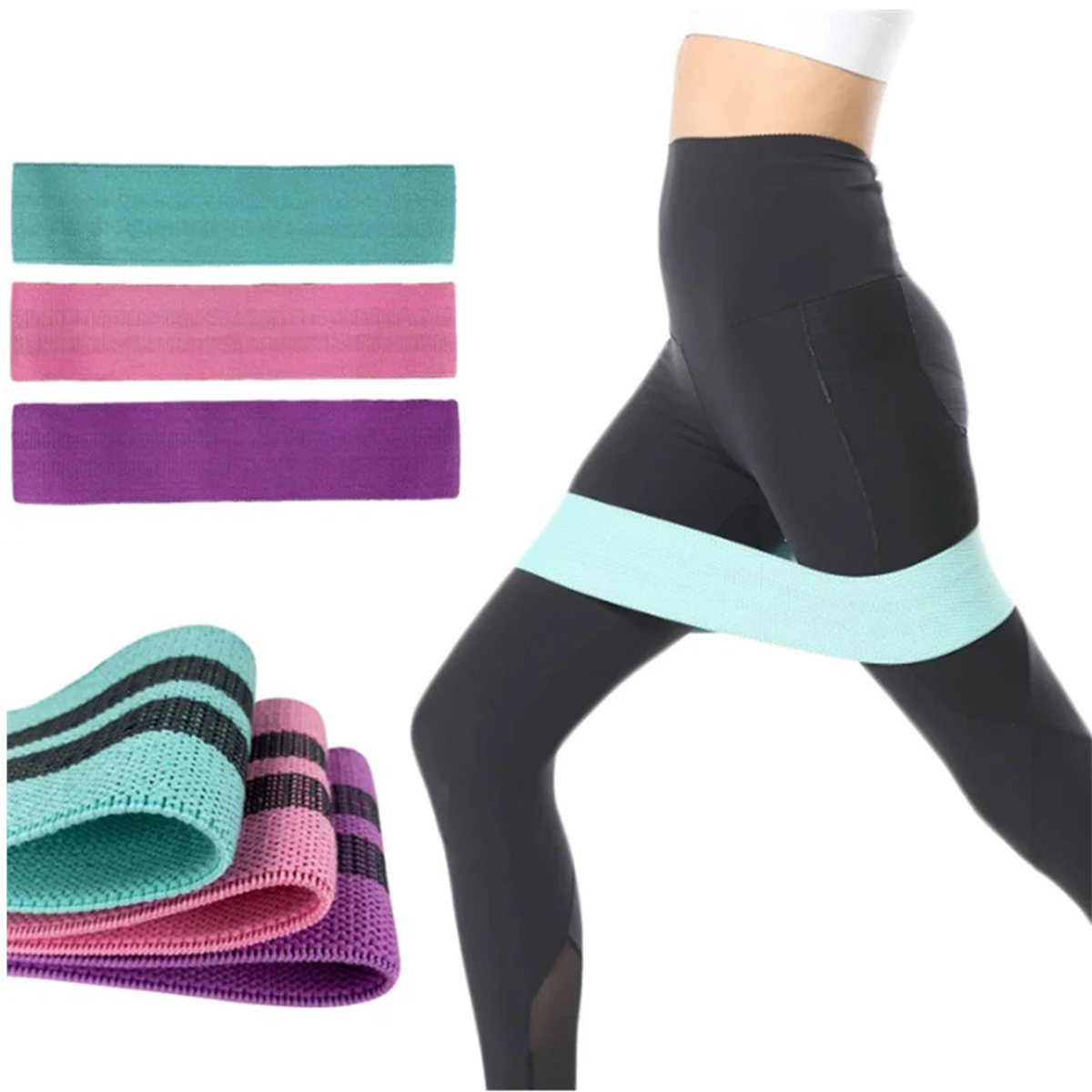Elastic Band Fitness Resistanc - Pilates Yoga Joint ulasan dan harga