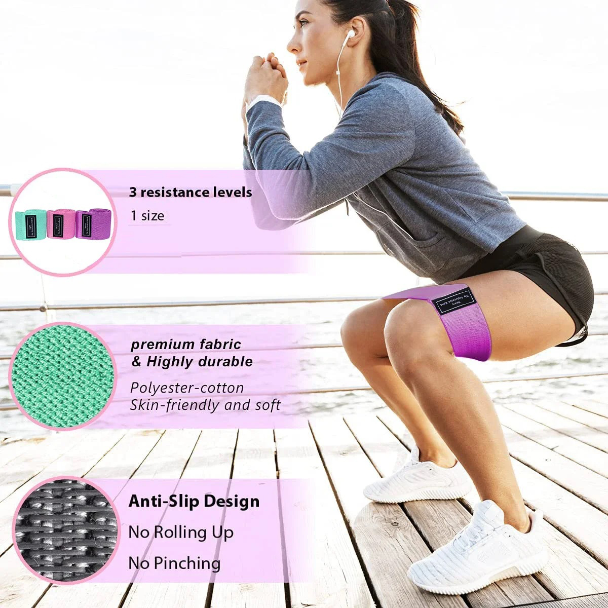 Elastic Band Fitness Resistanc - Pilates Yoga Joint ulasan dan harga