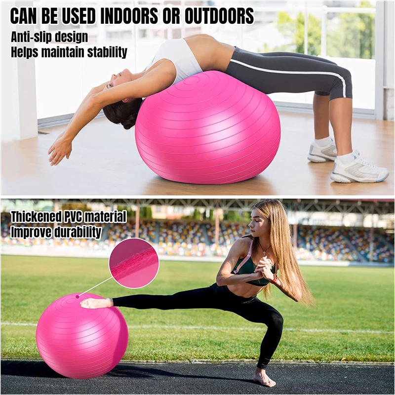 45-95CM Anti-Burst Yoga Ball T - Pilates Yoga Pregnancy ulasan dan harga