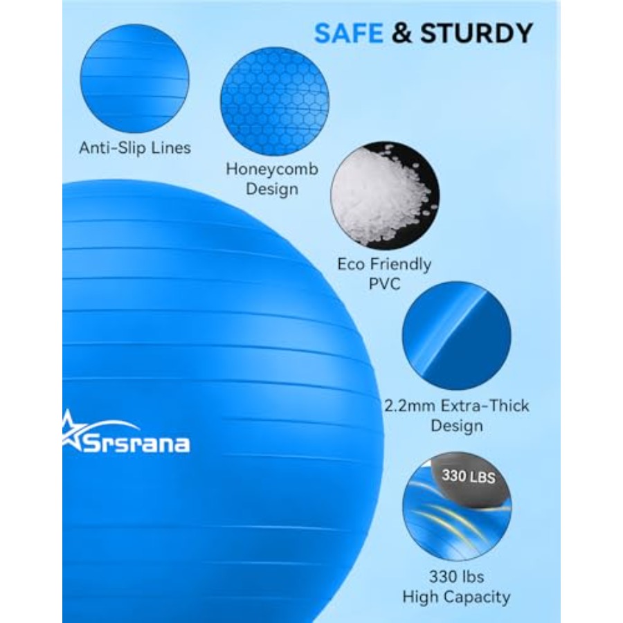 Exercise Ball - Anti-Burst Yog - Pilates Yoga Pregnancy ulasan dan harga