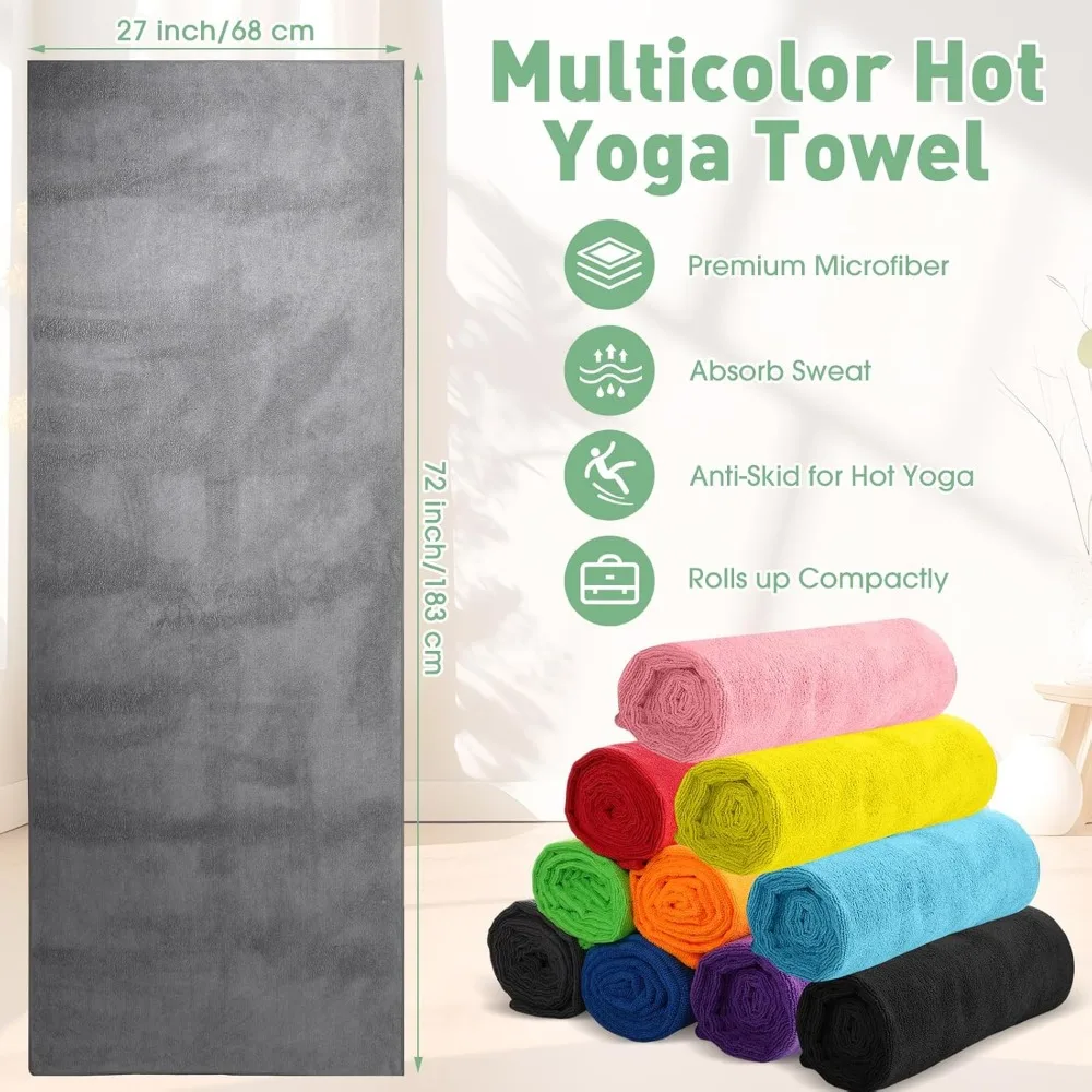 10 Pack Non Slip Hot Yoga Towe - Pilates Yoga Hot ulasan dan harga