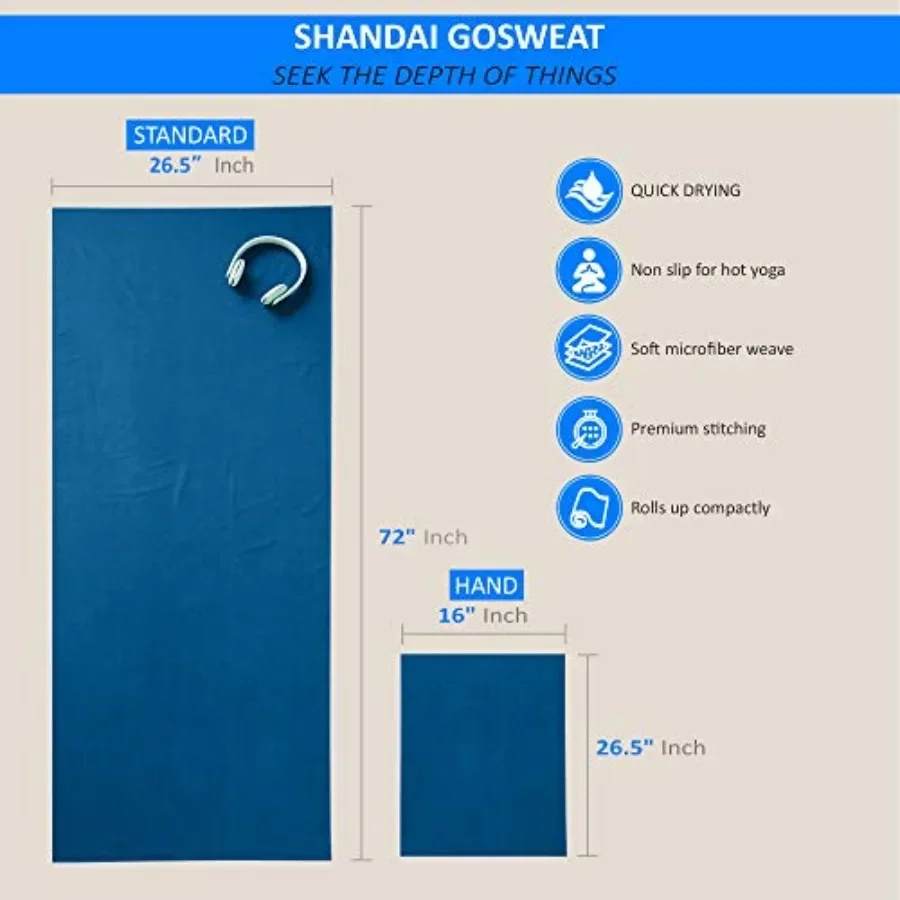 GoSweat Non-Slip Hot Yoga Towe - Pilates Yoga Hot ulasan dan harga